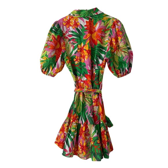 Flying Tomato Summer Journey Floral Mini Dress  Floral Tropical colors Small - Picture 7 of 11
